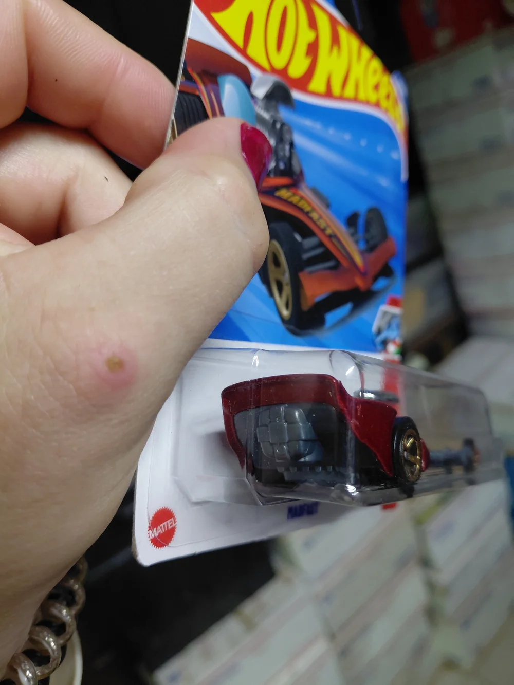Hot Wheels Madfast die-cast vehicle from the 2025 Mainline collection (Track Ace